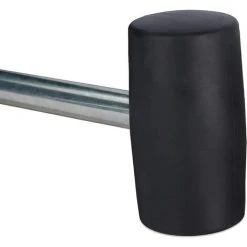 ROSIER Marteau De Camping Avec Extracteur, Caoutchouc & Fer, Maillet Léger, 28,5 Cm De Long, Argenté-noir——VEBTles -Pergola Soldes 57177169 4