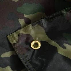 ROSIER Bâche De Tente Feuille De Bâche De Camouflage Portable Abri De Camping Pour La Randonnée En Plein Air( 2*1.5m)——VEBTles -Pergola Soldes 57177204 4