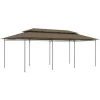 NOVA Gazebo De Jardin En Acier Tubulaire Et Tissu Résistant Diverses Couleurs Chapiteau 600x298x270 Cm Taupe 180 G/m² Couleur : Taupe