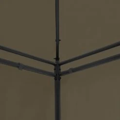 NOVA Gazebo De Jardin En Acier Tubulaire Et Tissu Résistant Diverses Couleurs Chapiteau 600x298x270 Cm Taupe 180 G/m² Couleur : Taupe -Pergola Soldes 57222394 3