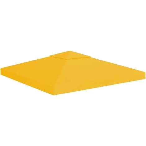 NOVA Couverture Supérieure Pour Gazebo à 2 Placés 310 G / M² 3x3 M Divers Couleurs Toile De Toit De Belvédère 2 Niveaux 310 G/m² 3x3 M Jaune Couleur : Jaune 3 NOVA Couverture Supérieure Pour Gazebo à 2 Placés 310 G / M² 3x3 M Divers Couleurs Toile De Toit De Belvédère 2 Niveaux 310 G/m² 3x3 M Jaune Couleur : Jaune