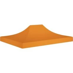 NOVA Tente Pour Les Vacances Pour Les Fêtes 4,5x3 M En Tissu 270 G / M² Différentes Couleurs Toit De Tente De Réception 4,5x3 M Orange 270 G/m² Couleur : Orange
