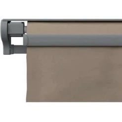 BEAU RIVAGE Store Banne Motorisé Semi Coffre 2,90 X 2,50 M En Aluminium, Structure Grise Anthracite , Toile Taupe BEAURIVAGE -Pergola Soldes 57270461 4