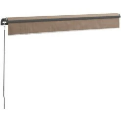 BEAU RIVAGE Store Banne Manuel Sans Coffre 2,40 X 2m En Aluminium, Structure Grise Anthracite, Toile Taupe BEAURIVAGE 11 BEAU RIVAGE Store Banne Manuel Sans Coffre 2,40 X 2m En Aluminium, Structure Grise Anthracite, Toile Taupe BEAURIVAGE -Pergola Soldes 57278142 5