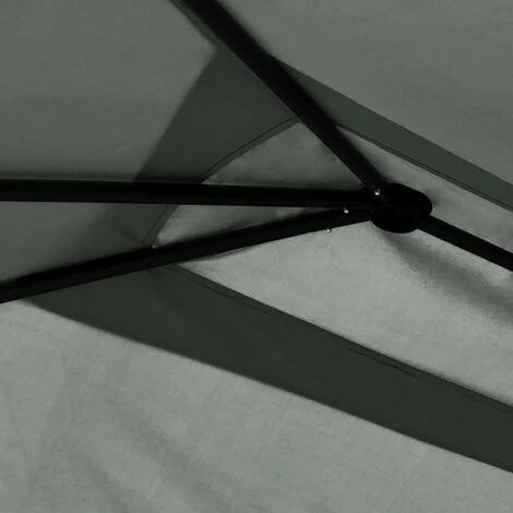 Topdeal Belvédère à Revêtement De Poteaux 3x6x2,6 M Anthracite 160 G/m² FF313619_FR 4 Topdeal Belvédère à Revêtement De Poteaux 3x6x2,6 M Anthracite 160 G/m² FF313619_FR – Image 2