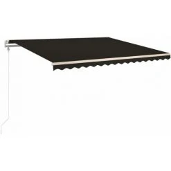 Topdeal Auvent Rétractable Automatique 450x350 Cm Anthracite FF3069009_FR -Pergola Soldes 57333607 2