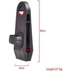 FLYME Lot De 6 Clips De Tente De Camping - Coupe-vent - Corde Attachée - Pour Bâches De Jardin Ou De Camping -Pergola Soldes 57482206 2