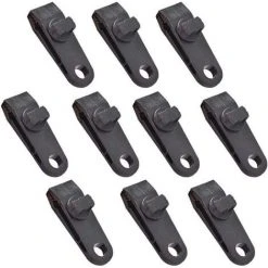 FLYME Lot De 6 Clips De Tente De Camping - Coupe-vent - Corde Attachée - Pour Bâches De Jardin Ou De Camping -Pergola Soldes 57482206 3