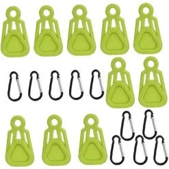FLYME Clip De Bâche Extérieure Tente Réglable Clips De Fixation Heavy Duty Tarp Pinces à Auvent En Forme De Dents Pour Le Camping, Les Bâches, La Caravane, Les Accessoires De Tente En Tissu D'ombre
