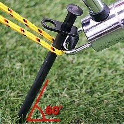 FLYME Lot De 4 Clous En Acier Avec Têtes De Clous Pour Le Camping, La Plage, La Neige. 10 FLYME Lot De 4 Clous En Acier Avec Têtes De Clous Pour Le Camping, La Plage, La Neige. -Pergola Soldes 57482387 4