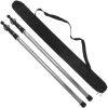 SUPERSELLER 2 Pcs Télescopique Tarp Pole Épaissir Réglable En Alliage D'aluminium Tente Tiges De Support Beach Shelter Tarp Auvent Pole Remplacement Pour Camping Randonnée Randonnée Tente - Argent -Pergola Soldes 57567921 1