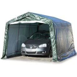 INTENT24.FR 3,3 X 4,8 M Garage, Abri De Stockage, PE Env. 260 G/m², Tente Garage Vert Foncé - Vert