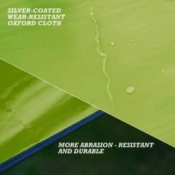 AIDUCHO Bâche De Tente 3x4.45m Bâche De Camping étanche Bâche De Camping Légère Auvent Tapis De Sol De Tente Protection Contre La Pluie Protection Solaire Bâche Extérieure Pliable Pour Hamac Pique-nique Plage （vert Armée） -Pergola Soldes 57583818 2