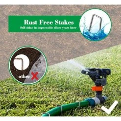 ABCRITAL Ancrages Au Sol Et Agrafes De Jardin Antirouille - Fixation De La Toison De Mauvaises Herbes, Ø 3,8 Mm 25 Mm Ancres Au Sol Durables Pour Clôtures, Tuyaux, Plantes, 200 Mm De Long (50) -Pergola Soldes 57637031 5