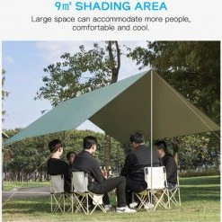 ASUPERMALL Auvent D'ombrage Extérieur Avec Sac De Transport Léger Tente De Camping Auvent De Plage Pour Camping Pique-nique Pêche Barbecue Fête Dans L'arrière-cour, Vert 9 ASUPERMALL Auvent D'ombrage Extérieur Avec Sac De Transport Léger Tente De Camping Auvent De Plage Pour Camping Pique-nique Pêche Barbecue Fête Dans L'arrière-cour, Vert -Pergola Soldes 57647788 3