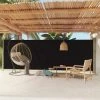 ASUPERMALL Auvent Latéral Rétractable De Patio 180x600 Cm Noir -Pergola Soldes 57734962 1