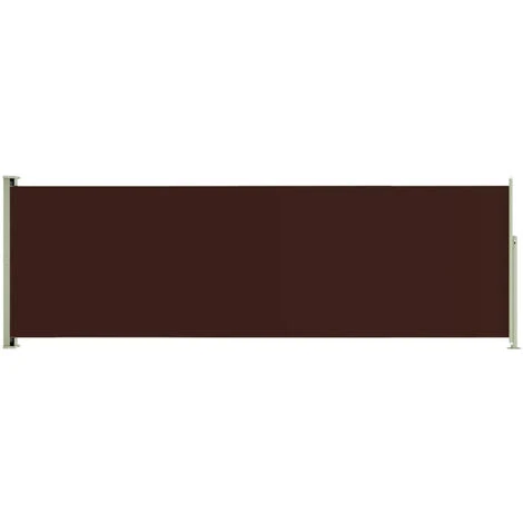ASUPERMALL Auvent Latéral Rétractable De Patio 200x600 Cm Marron 4 ASUPERMALL Auvent Latéral Rétractable De Patio 200x600 Cm Marron – Image 2