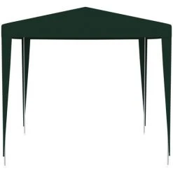 ASUPERMALL Tente De Réception Professionnelle 2,5x2,5 M Vert 90 G/m² -Pergola Soldes 57739371 3