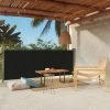 ASUPERMALL Auvent Latéral Rétractable De Patio 117x300 Cm Noir -Pergola Soldes 57740696 1