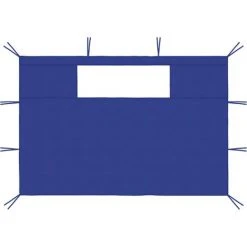 TRUE DEAL Parois Latérales De Belvédère Avec Fenêtres 2 Pcs Bleu -Pergola Soldes 57824025 2