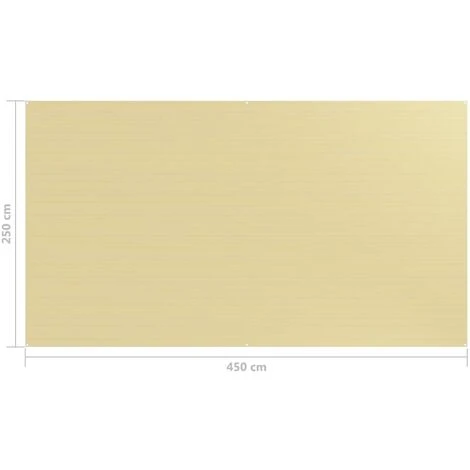 TRUE DEAL Tapis De Tente 250x450 Cm Beige 6 TRUE DEAL Tapis De Tente 250x450 Cm Beige – Image 4