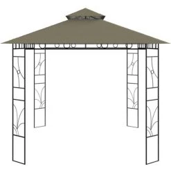 TRUE DEAL Belvédère 4x3x2,7 M Taupe 160 G/m² -Pergola Soldes 57827232 3