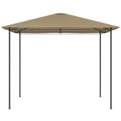 TRUE DEAL Belvédère 3x3x2,6 M Taupe 160 G/m² -Pergola Soldes 57827672 2