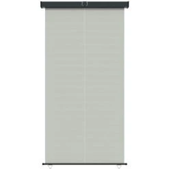 TRUE DEAL Auvent Latéral De Balcon 170x250 Cm Gris -Pergola Soldes 57828884 3