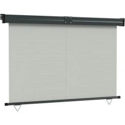 TRUE DEAL Auvent Latéral De Balcon 170x250 Cm Gris -Pergola Soldes 57828884 4