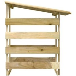 TRUE DEAL Pergola Avec Toit 100x90x100 Cm Bois De Pin Imprégné -Pergola Soldes 57829317 4