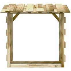 TRUE DEAL Pergola Avec Toit 100x90x100 Cm Bois De Pin Imprégné -Pergola Soldes 57829317 5