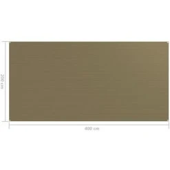 TRUE DEAL Tapis De Tente 200x400 Cm Taupe -Pergola Soldes 57830580 4