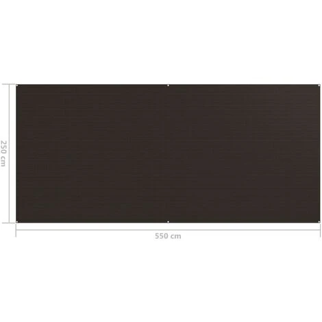 TRUE DEAL Tapis De Tente 250x550 Cm Marron 6 TRUE DEAL Tapis De Tente 250x550 Cm Marron – Image 4