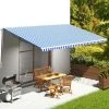 TRUE DEAL Tissu De Remplacement Pour Auvent Bleu Et Blanc 6x3,5 M 1 TRUE DEAL Tissu De Remplacement Pour Auvent Bleu Et Blanc 6x3,5 M -Pergola Soldes 57831043 1