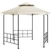 TRUE DEAL Belvédère Avec Parois 3,1x2,7 M Crème -Pergola Soldes 57831893 1