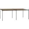 TRUE DEAL Belvédère Avec Toit Rétractable 600x300x233 Cm Taupe -Pergola Soldes 57834332 1