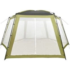 TRUE DEAL Tente De Piscine Tissu 660x580x250 Cm Vert -Pergola Soldes 57839889 2