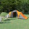 TRUE DEAL Tente De Camping 6 Personnes Gris Et Orange 2 TRUE DEAL Tente De Camping 6 Personnes Gris Et Orange -Pergola Soldes 57839947 1