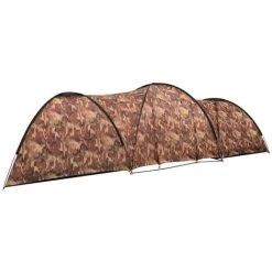 TRUE DEAL Tente Igloo De Camping 650x240x190 Cm 8 Personnes Camouflage -Pergola Soldes 57839981 3