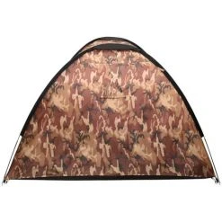 TRUE DEAL Tente Igloo De Camping 650x240x190 Cm 8 Personnes Camouflage -Pergola Soldes 57839981 5