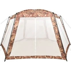 TRUE DEAL Tente De Piscine Tissu 660x580x250 Cm Camouflage -Pergola Soldes 57843103 2