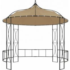 TRUE DEAL Belvédère 300x290 Cm Taupe Rond -Pergola Soldes 57845300 2
