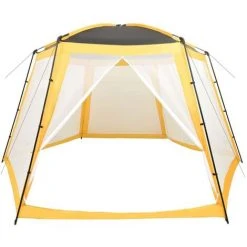 TRUE DEAL Tente De Piscine Tissu 500x433x250 Cm Jaune -Pergola Soldes 57847510 3