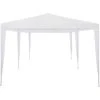 INLIFE Tente De Réception 3 X 6 M PE Blanc -Pergola Soldes 57884554 1