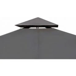 INLIFE Tonnelle Avec Toit 3x3 M Gris Foncé -Pergola Soldes 57884921 3