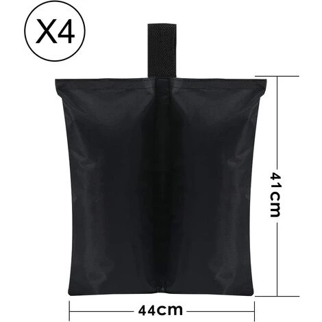 GUAZHUNIFR Lot De 4 Sacs De Sable 600D Très Résistants, Pour Pieds De Tente De Terrasse, Parasol D'extérieur, échelle De Piscine 4 GUAZHUNIFR Lot De 4 Sacs De Sable 600D Très Résistants, Pour Pieds De Tente De Terrasse, Parasol D'extérieur, échelle De Piscine â Image 2