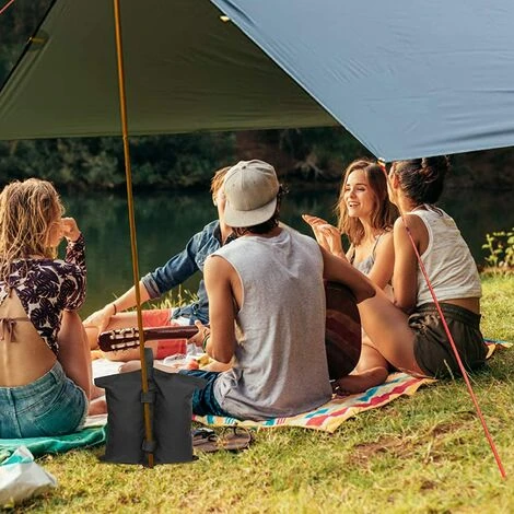 GUAZHUNIFR Lot De 4 Sacs De Sable 600D Très Résistants, Pour Pieds De Tente De Terrasse, Parasol D'extérieur, échelle De Piscine 7 GUAZHUNIFR Lot De 4 Sacs De Sable 600D Très Résistants, Pour Pieds De Tente De Terrasse, Parasol D'extérieur, échelle De Piscine â Image 5