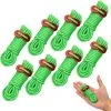 MACARON Cordes Pour Tente Réfléchissante 8 Pièces, Corde De Guidage Pour Tente Légère Avec Tendeur En Aluminium, Vert Guy Corde Idéal Pour Le Camping Randonnée Auvent Tente LO-Ron（Couleur Aléatoire Des œillets） -Pergola Soldes 57915801 1