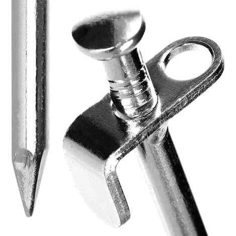 PERLE RARE 3x Piquets De Tente En Acier - Piquets Longs Et Robustes Pour Le Camping Et L'extérieur - Piquet De Tente(20cm) 6 PERLE RARE 3x Piquets De Tente En Acier - Piquets Longs Et Robustes Pour Le Camping Et L'extérieur - Piquet De Tente(20cm) – Image 4
