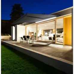 ICI STORE STORE DE TERRASSE COFFRE INTEGRAL MOTORISE LED RAL ANTHRACITE 3 X 2,5 DICKSON® ARDOISE - ARDOISE